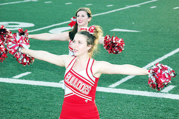 Cheering for the Bulldogs